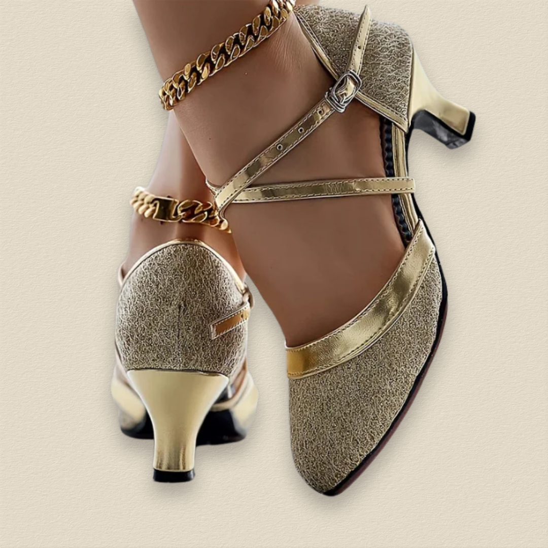 Elara™ | Double Strap Heeled Shoes