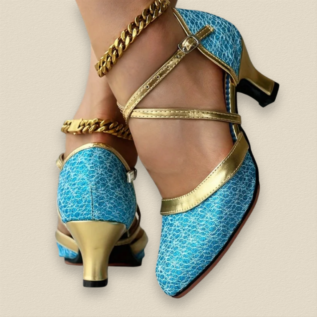 Elara™ | Double Strap Heeled Shoes