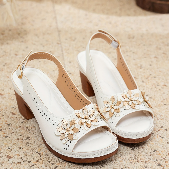 Elara™ | Chunky Heel Sandals