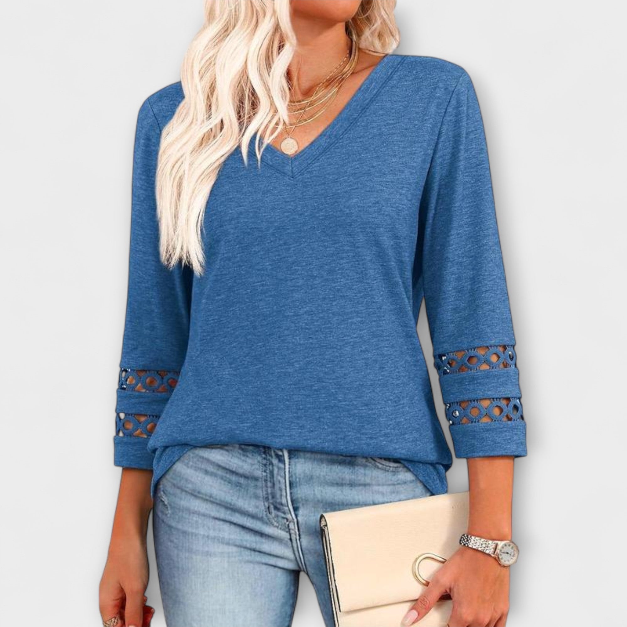 Elara™ | Chic V-Neck Summer Top