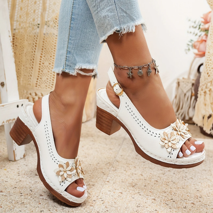 Elara™ | Chunky Heel Sandals