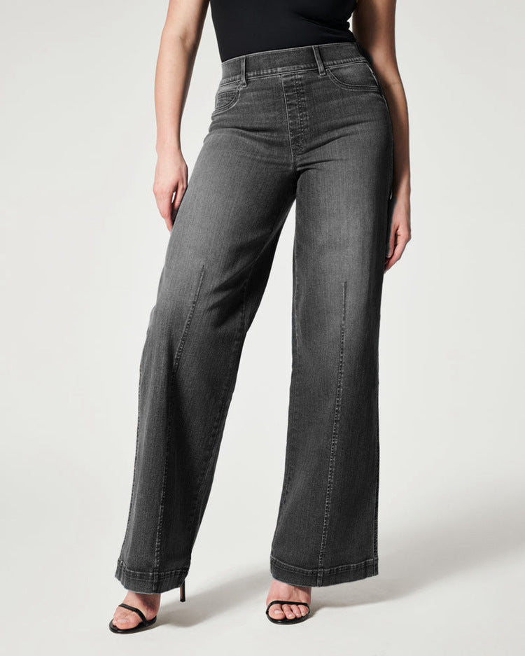 Elara™ | Palazzo Denim Pants