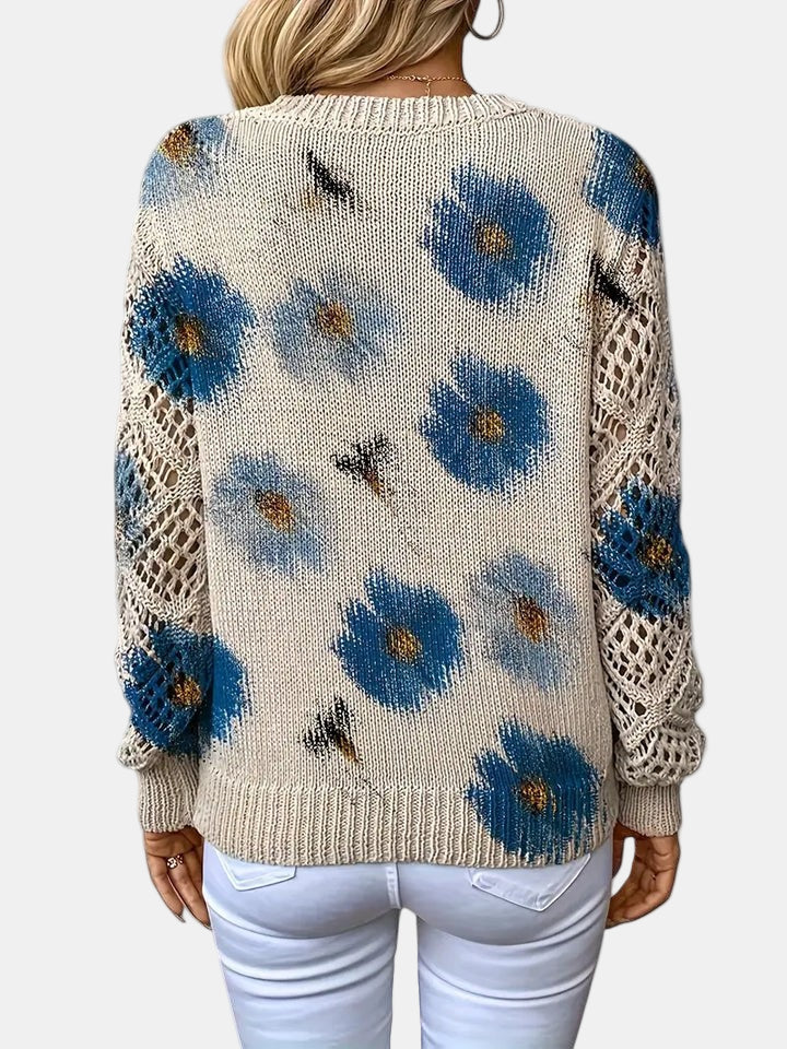 Elara™ | Floral Elegance Cardigan