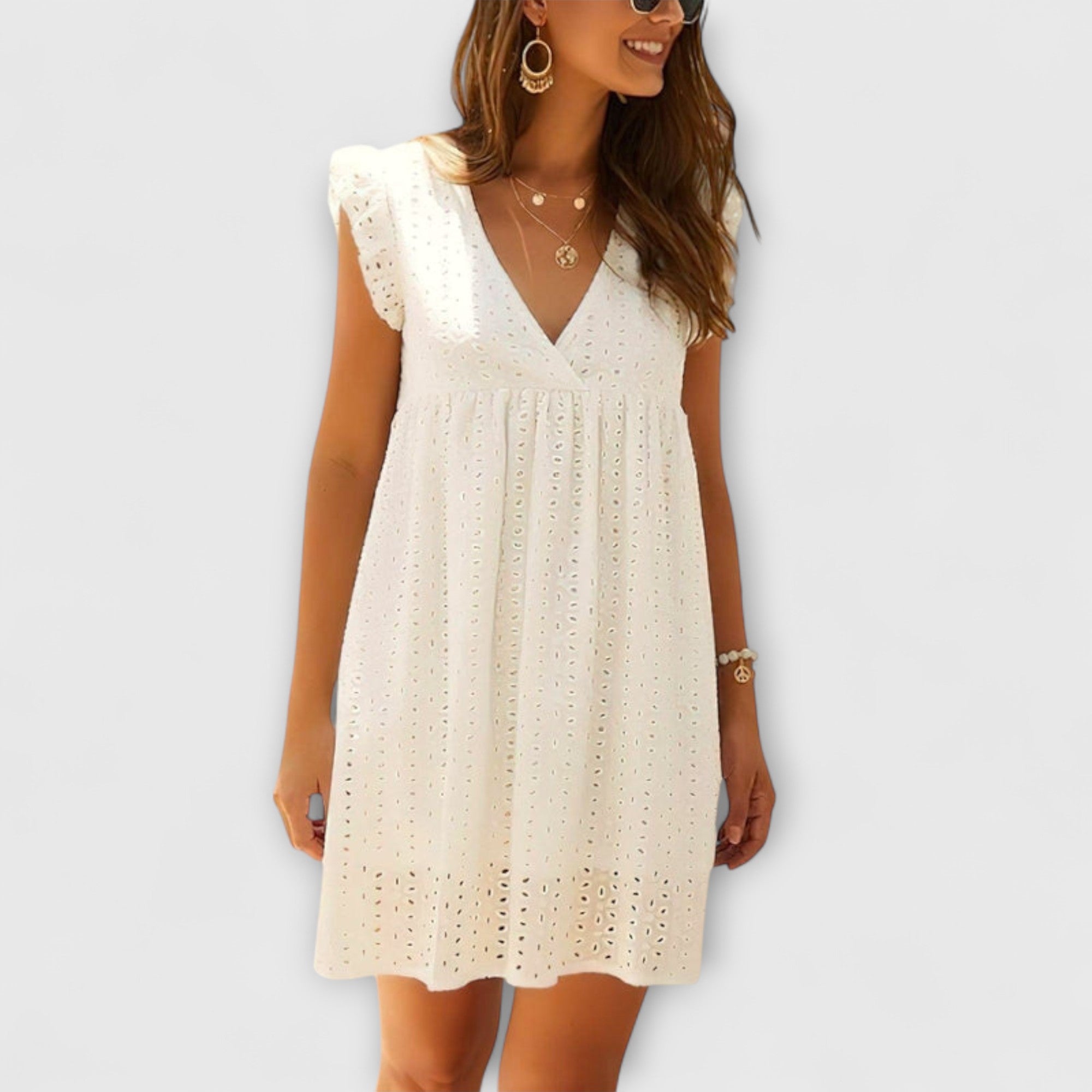 Elara™ | Lace Detail Summer Dress