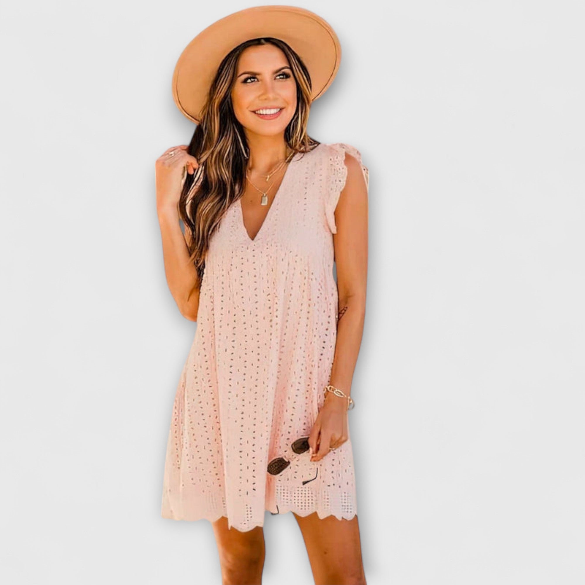 Elara™ | Lace Detail Summer Dress