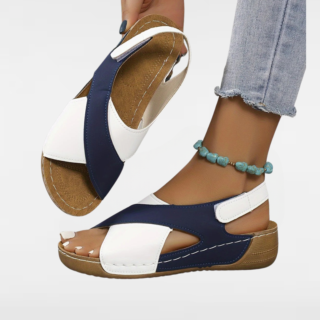 Elara™ | Leather Orthopedic Sandal