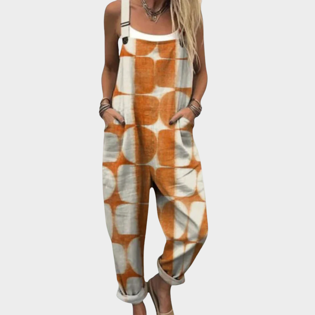 Elara™ | Abstract Art Jumpsuit