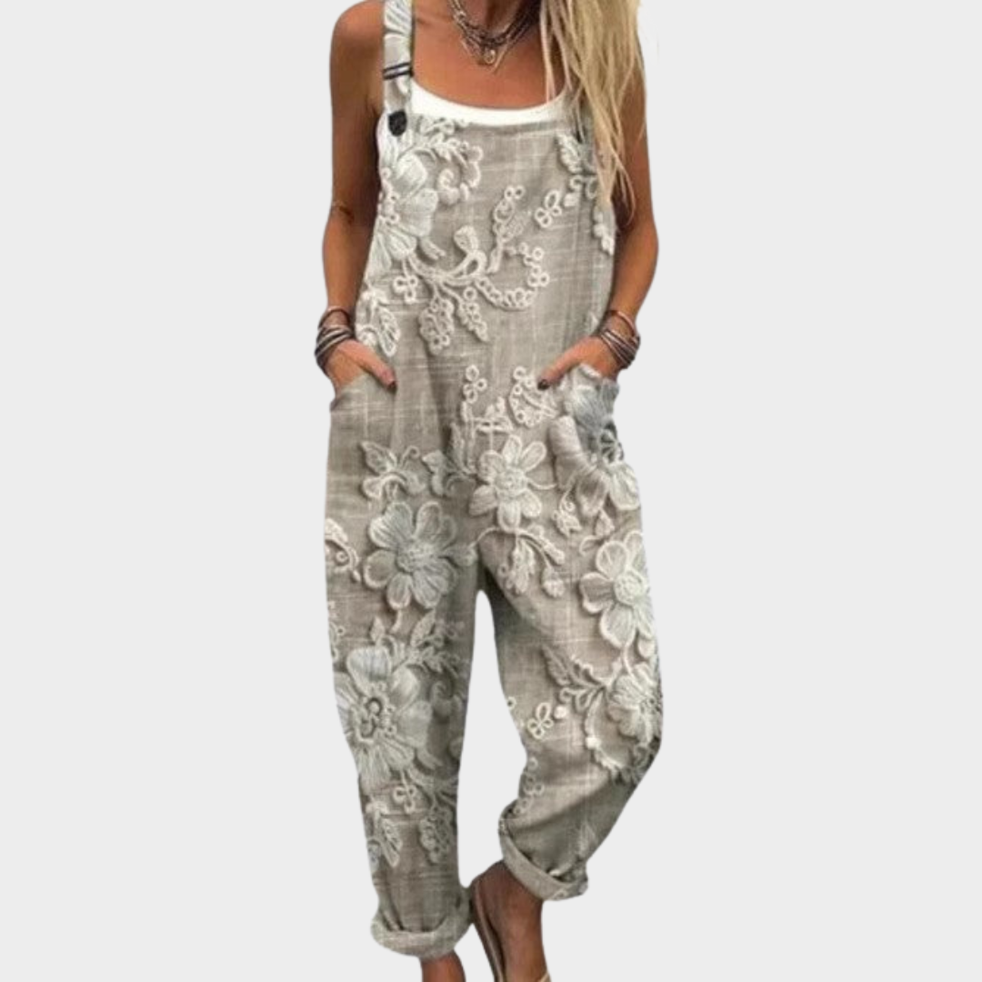 Elara™ | 3D Floral Jumpsuit
