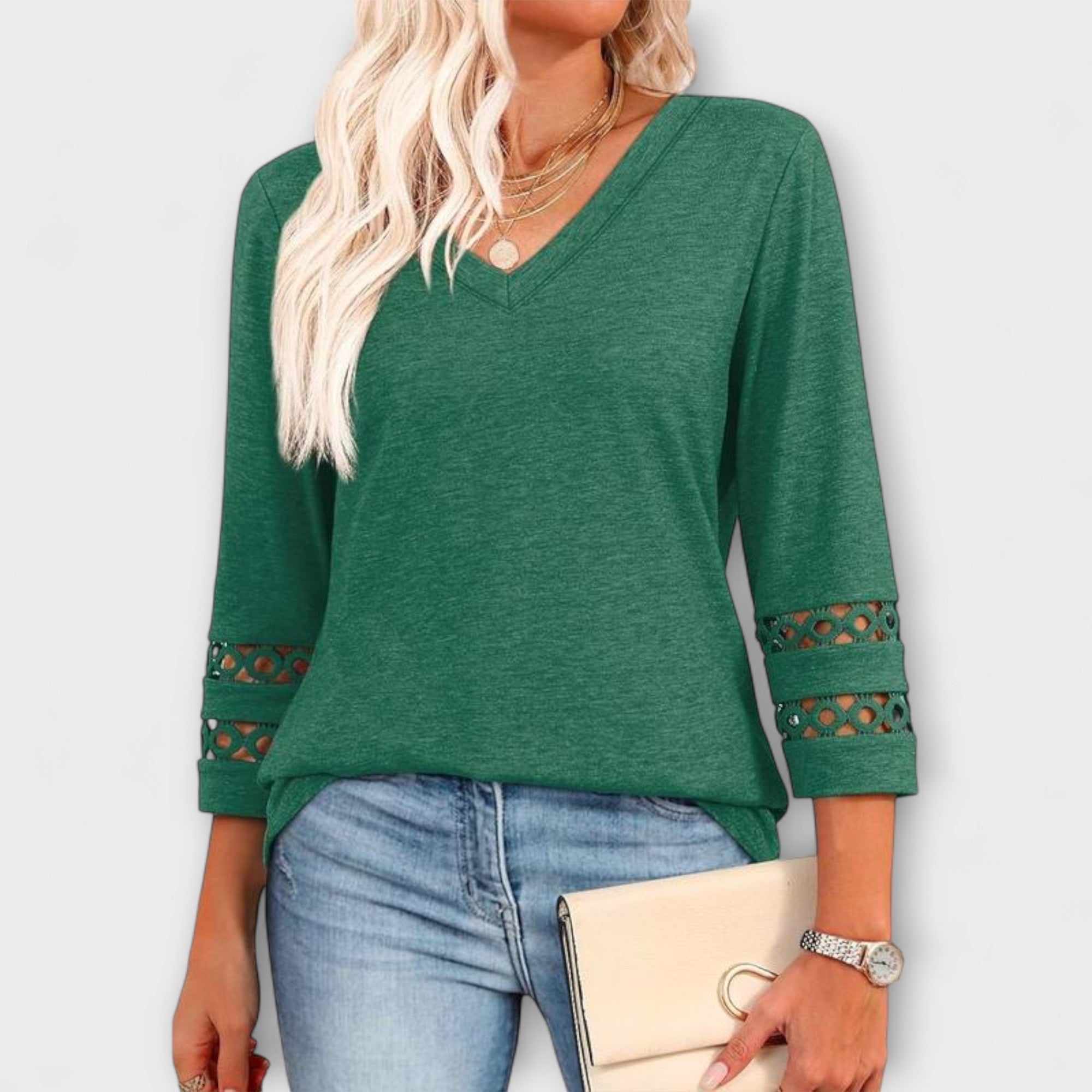Elara™ | Chic V-Neck Summer Top