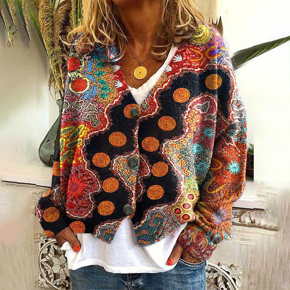 Elara™ | Floral Knit Cardigan