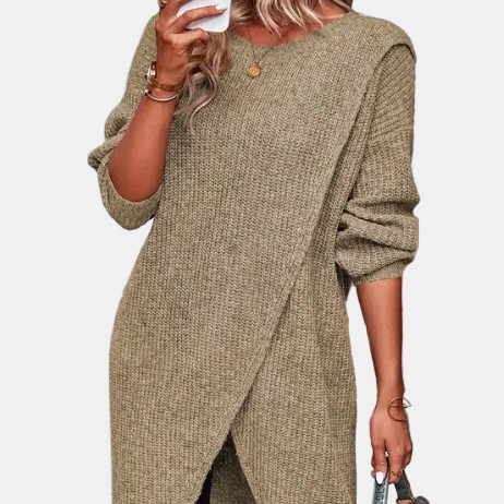 Elara™ | Cozy Knit Long Dress
