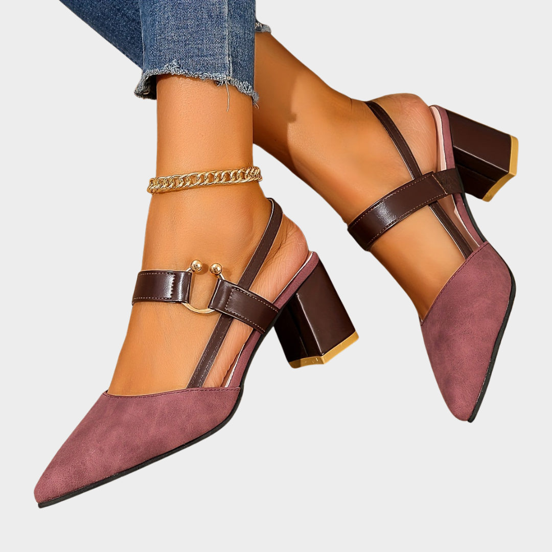 Elara™ | Pointed-Toe Block Heels