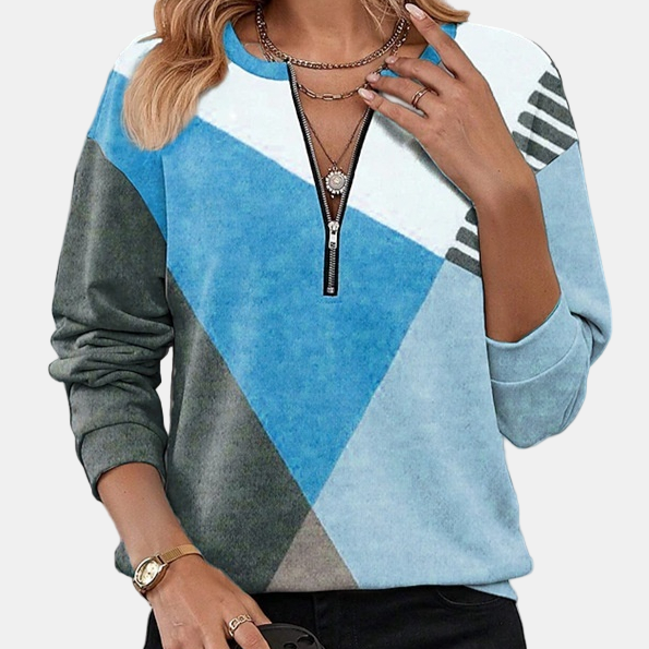 Elara™ | Geometric Soft Sweatshirt