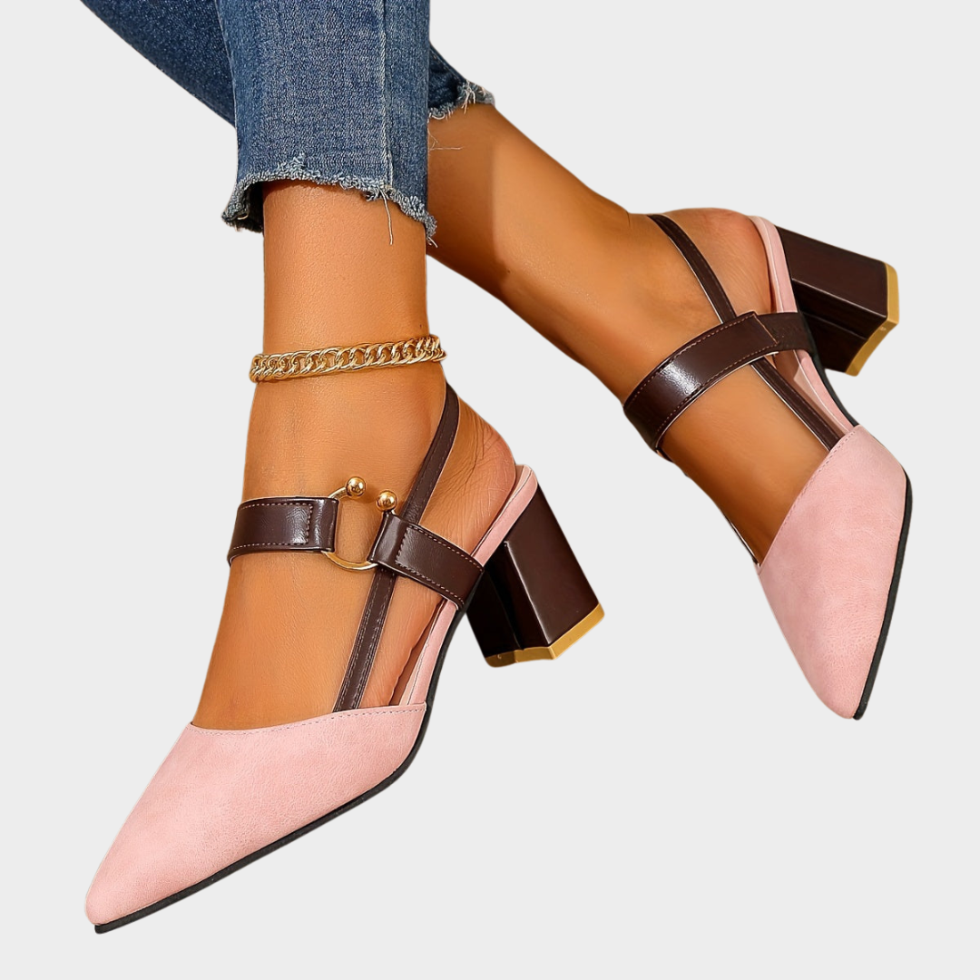 Elara™ | Pointed-Toe Block Heels