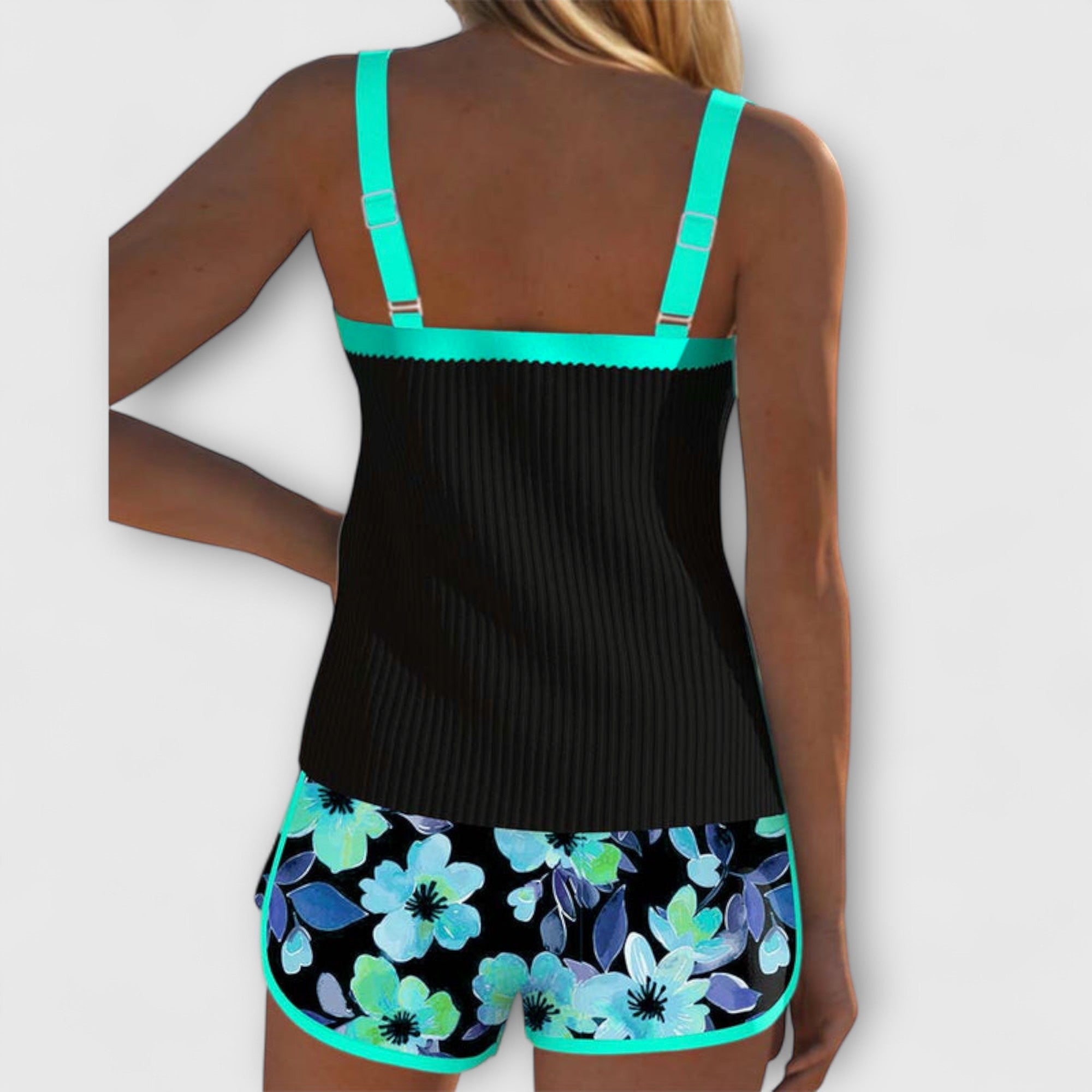Elara™ | Floral Tie-Back Bikini Set