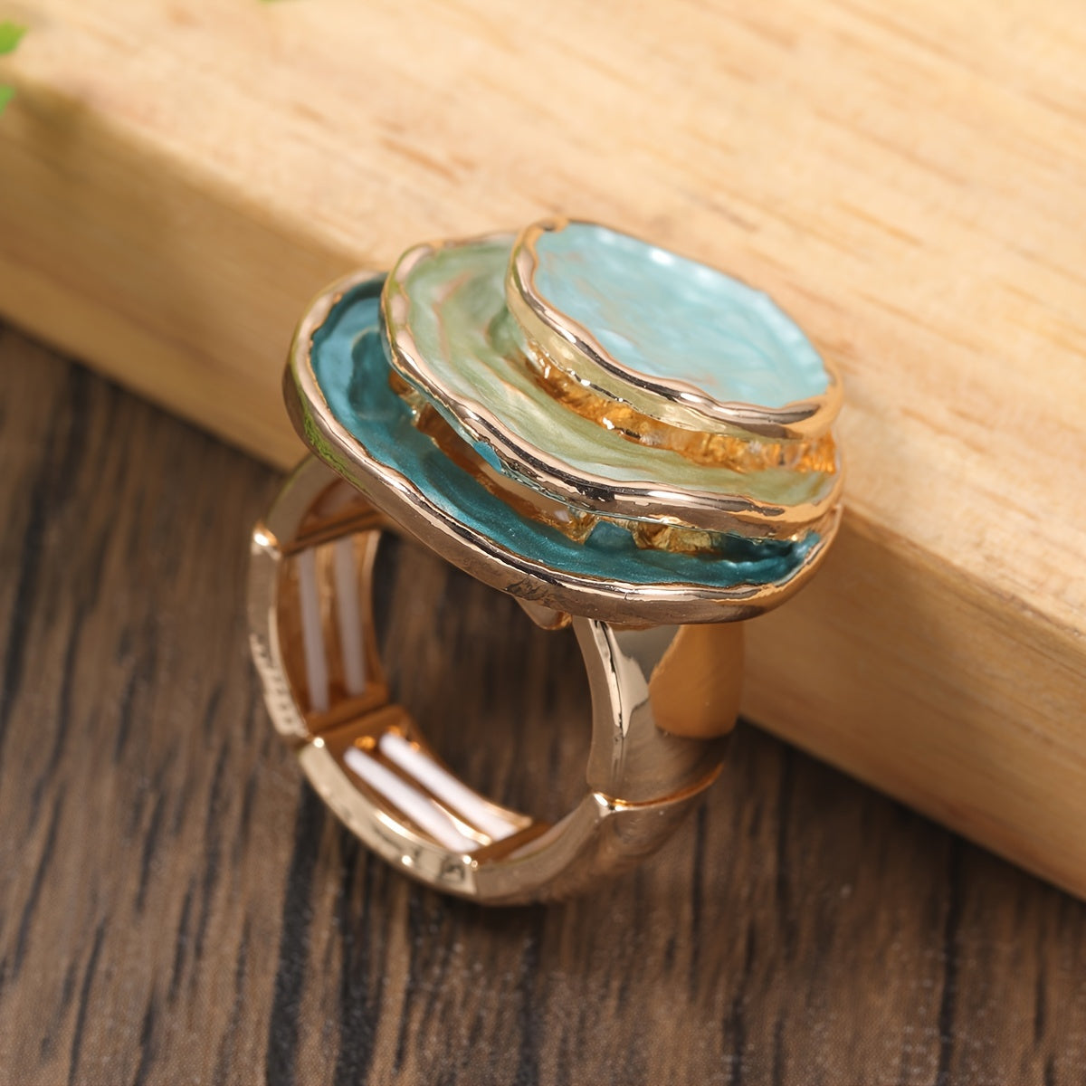 Elara™ | Boho Triple-Layer Ring