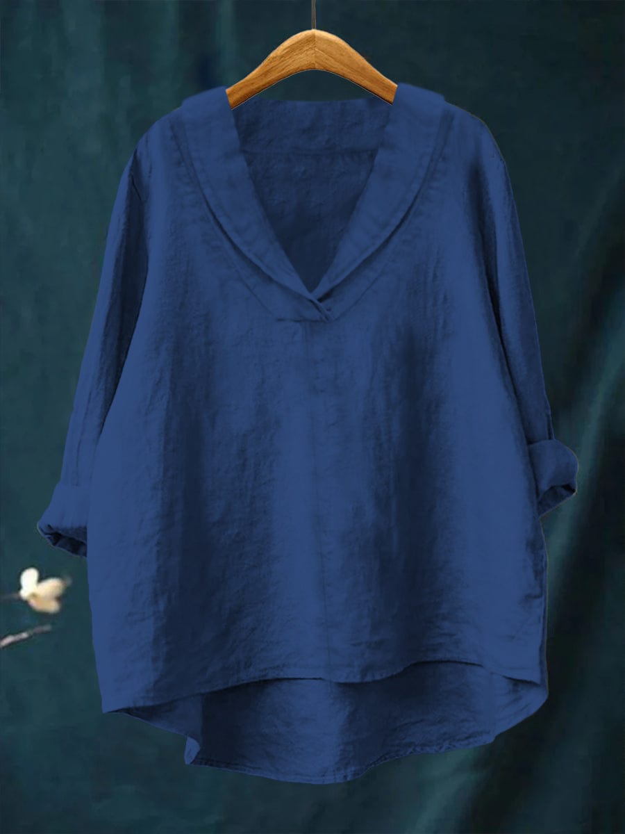 Elara™ | Elegant V-neck Blouse