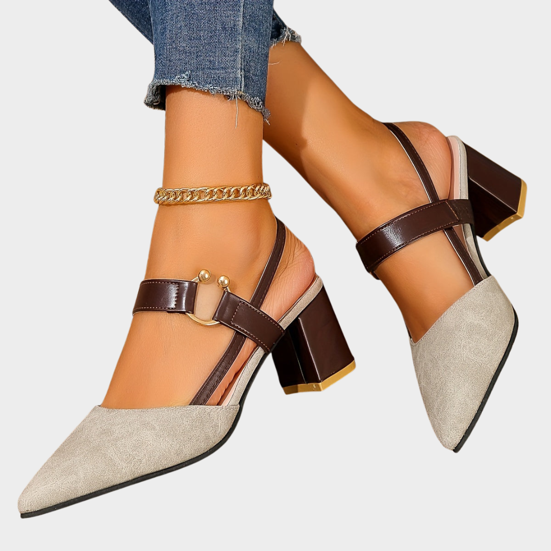 Elara™ | Pointed-Toe Block Heels