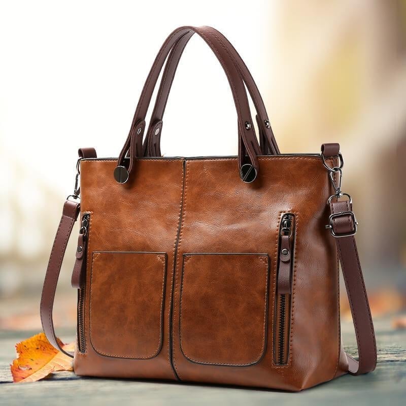Elara™ | Vintage Leather Crossbody Bag