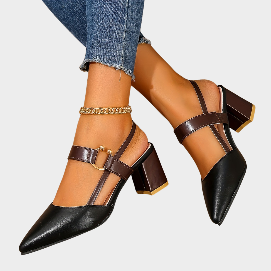 Elara™ | Pointed-Toe Block Heels