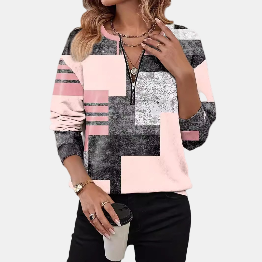 Elara™ | Geometric Soft Sweatshirt