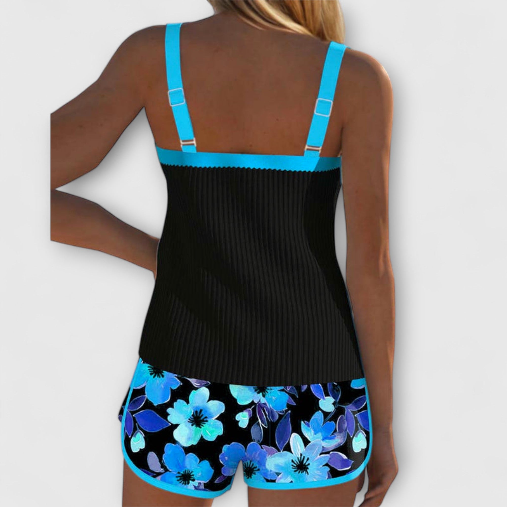 Elara™ | Floral Tie-Back Bikini Set