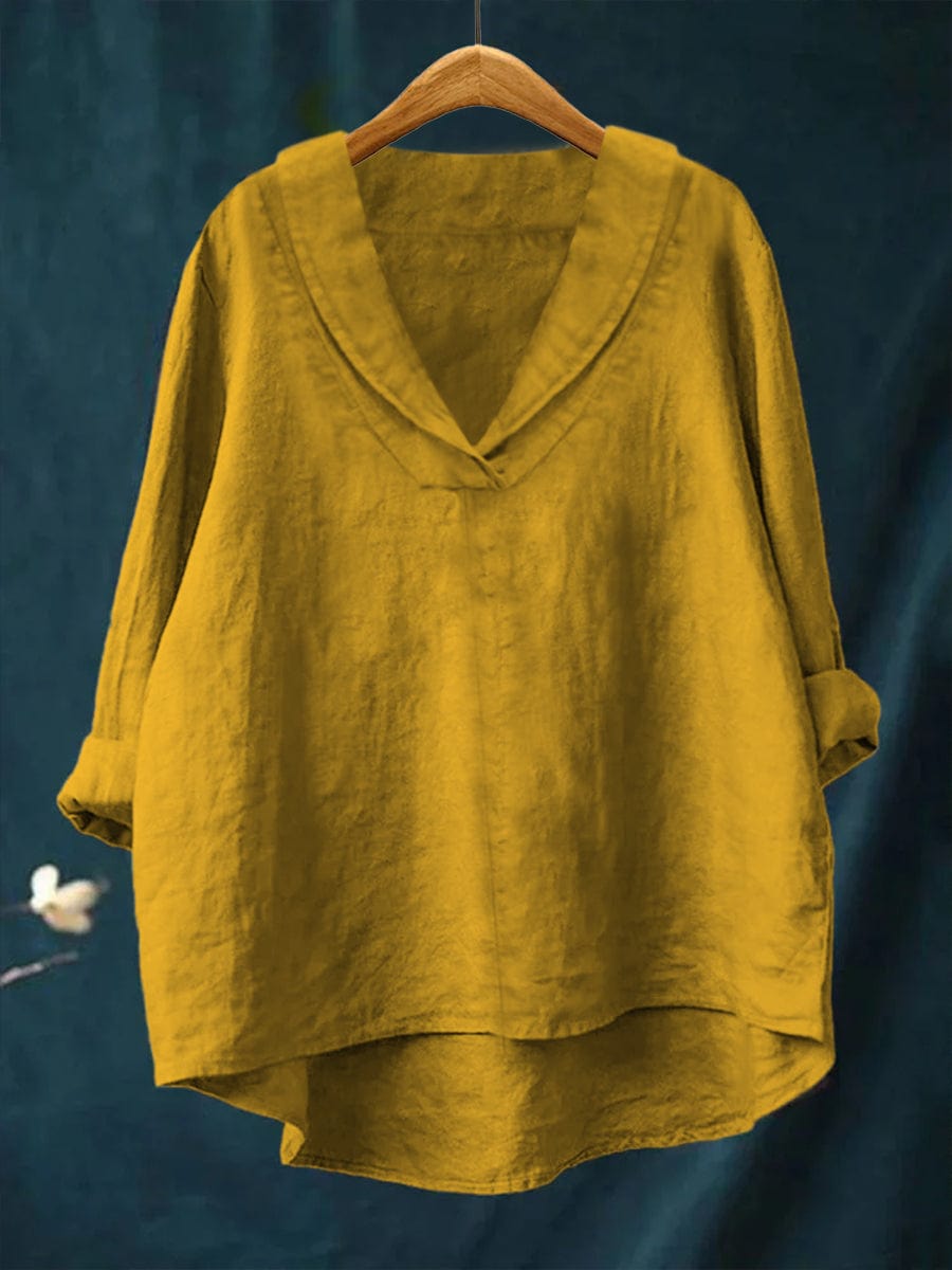 Elara™ | Elegant V-neck Blouse