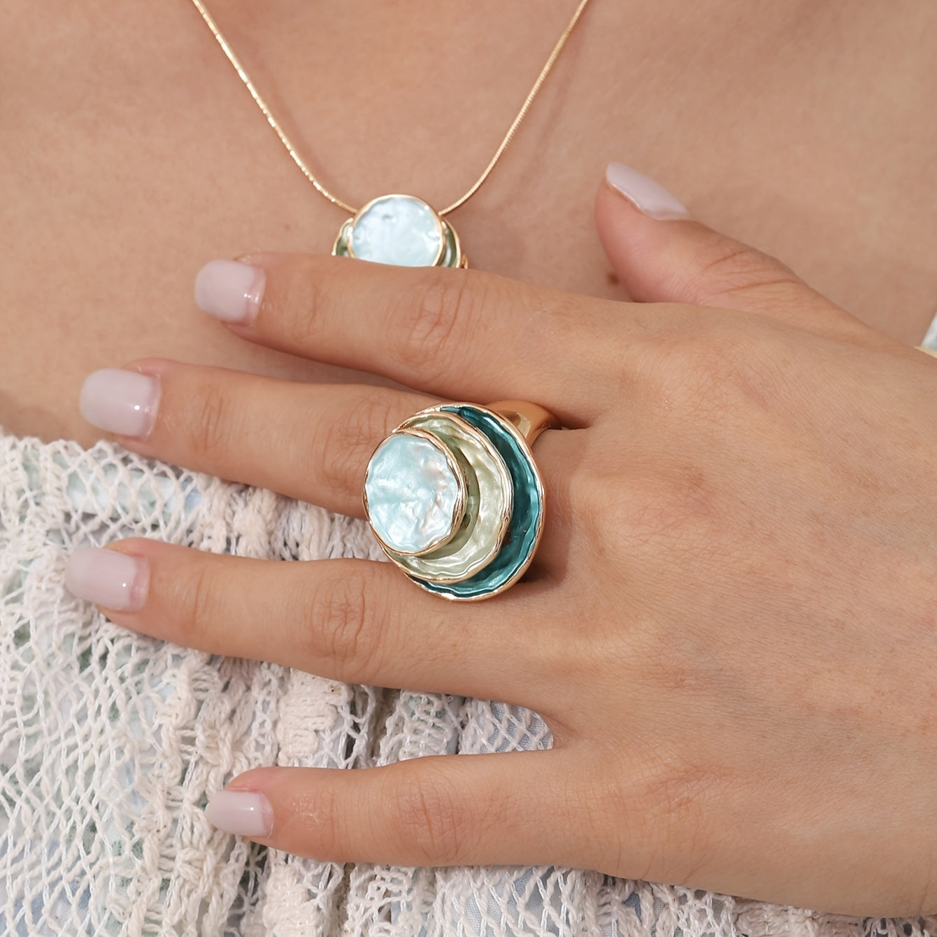 Elara™ | Boho Triple-Layer Ring