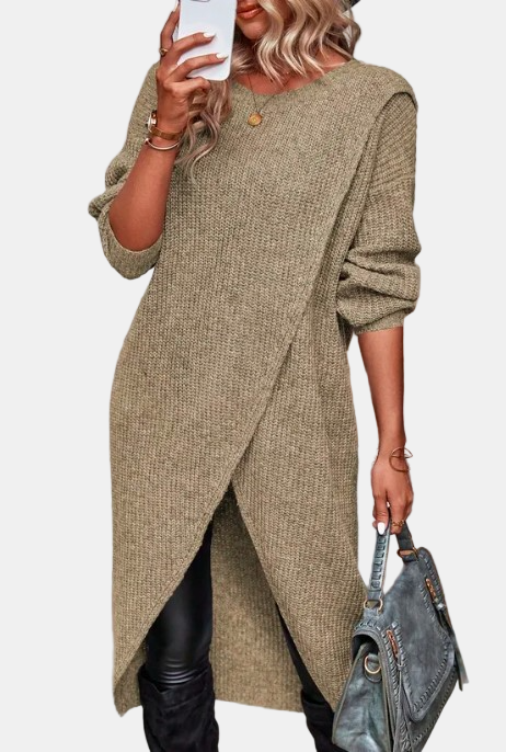 Elara™ | Cozy Knit Long Dress