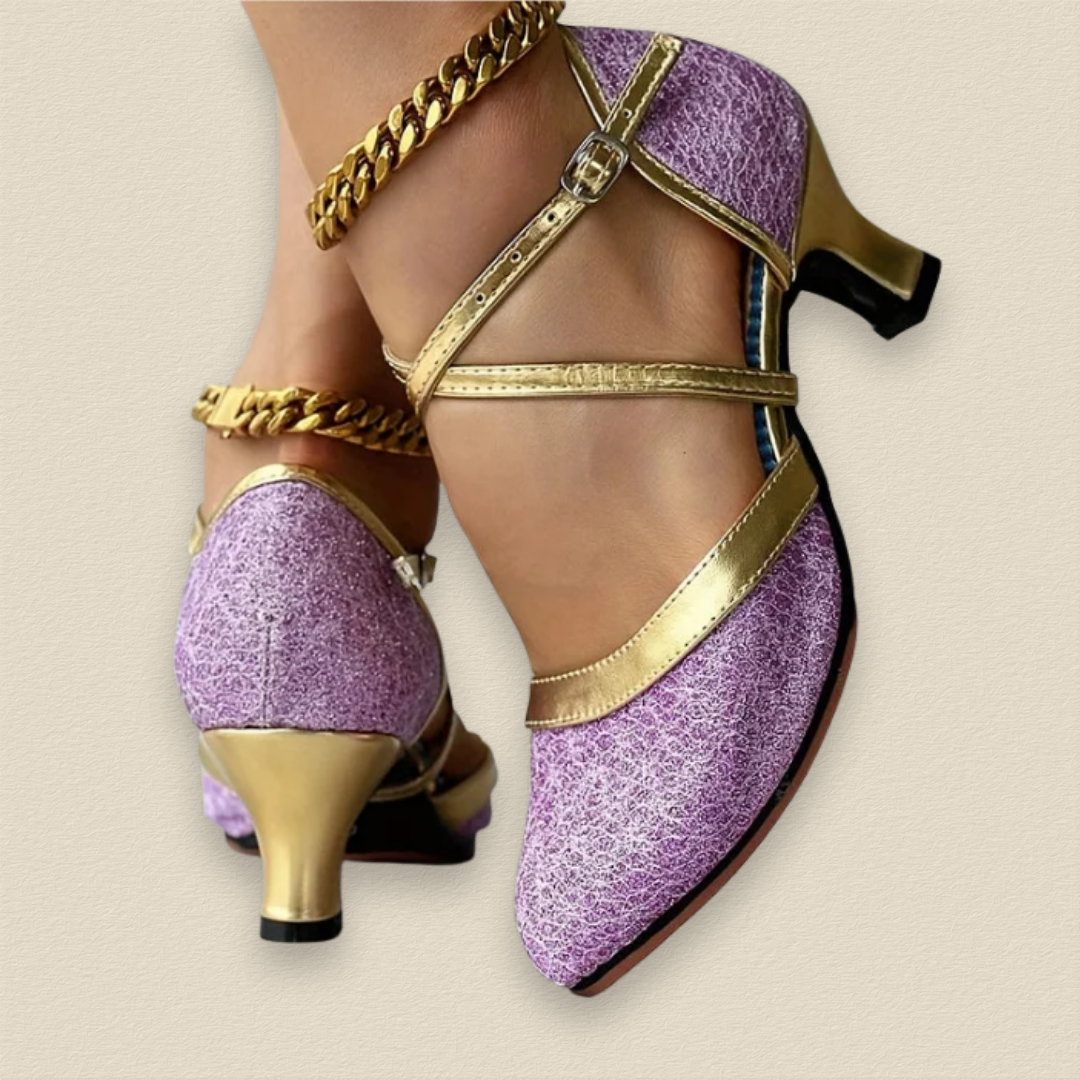 Elara™ | Double Strap Heeled Shoes