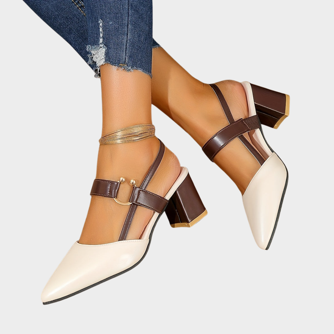 Elara™ | Pointed-Toe Block Heels