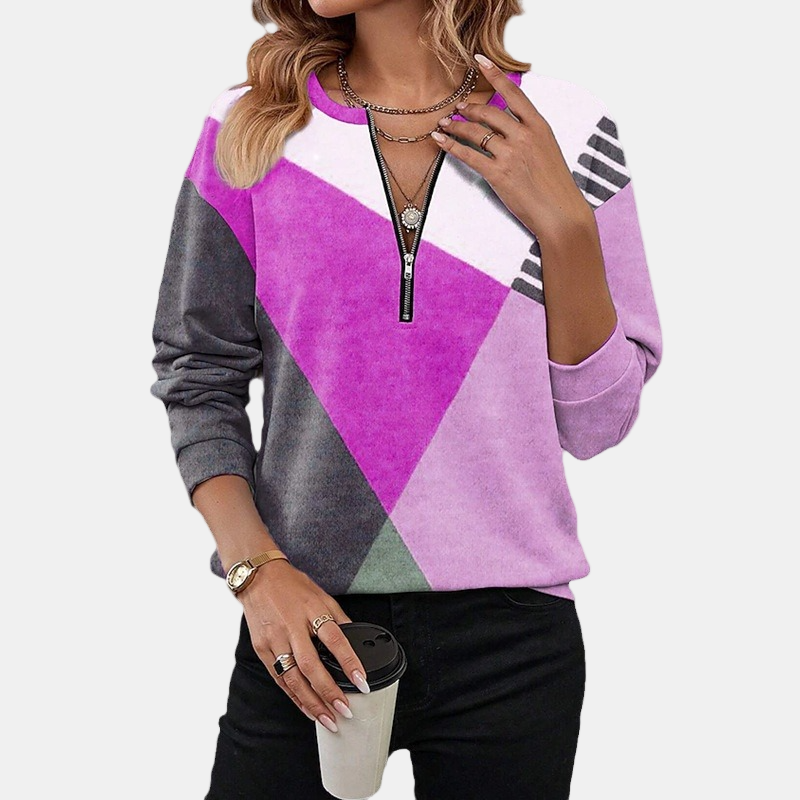Elara™ | Geometric Soft Sweatshirt