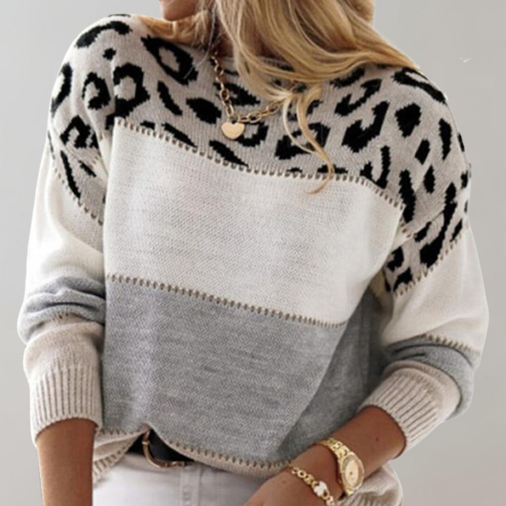 Elara™ | Leopard Print Sweater
