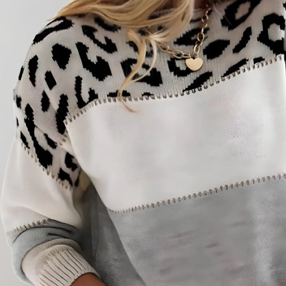 Elara™ | Leopard Print Sweater