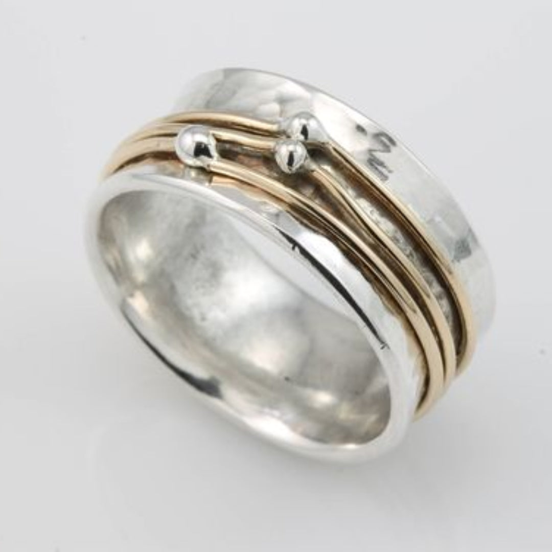 Elara™ | Gold Layered Silver Ring