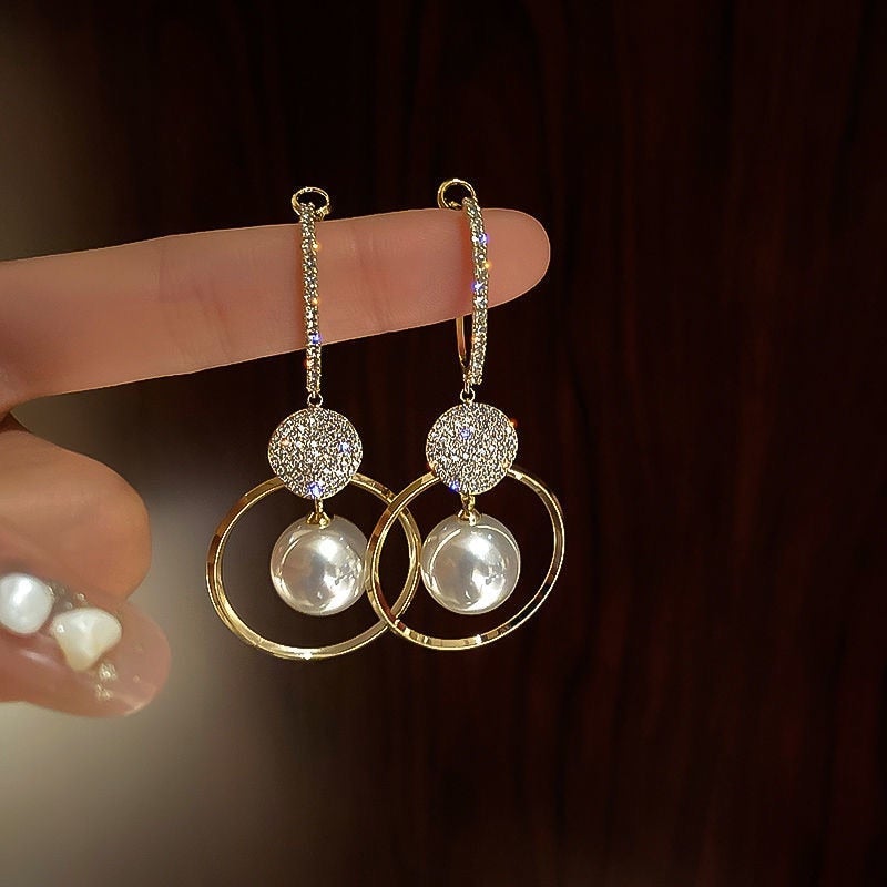 Elara™ | Pearl Drop Earrings