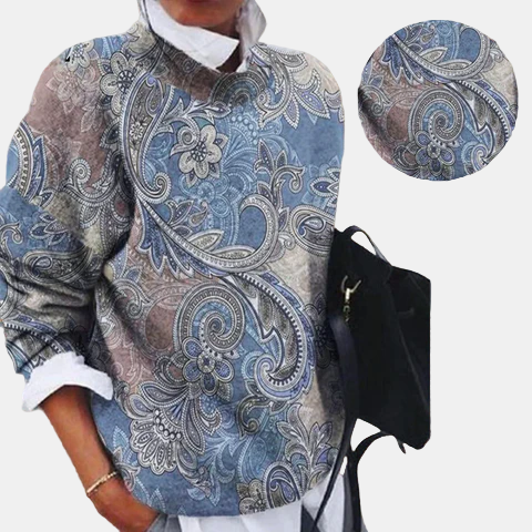 Elara™ | Printed Pullover Sweater