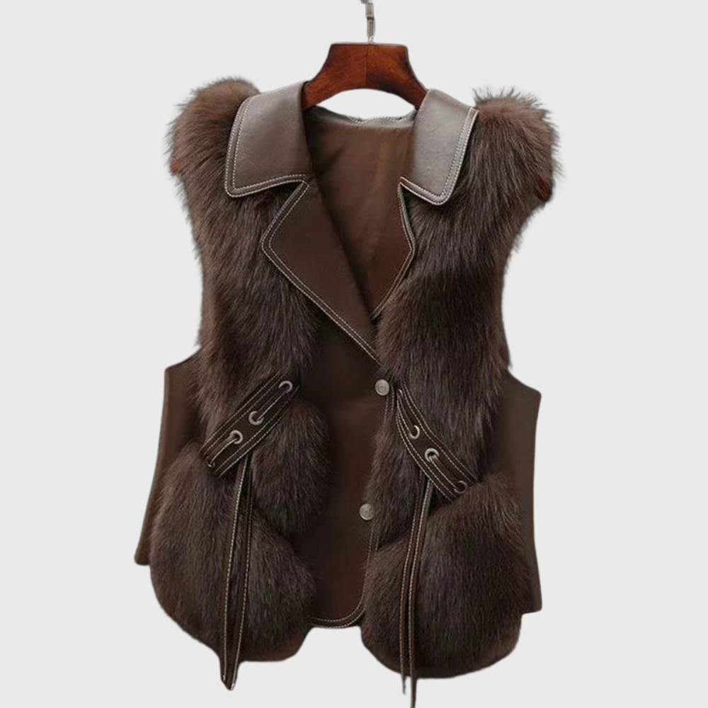 Elara™ | Leather Gilet
