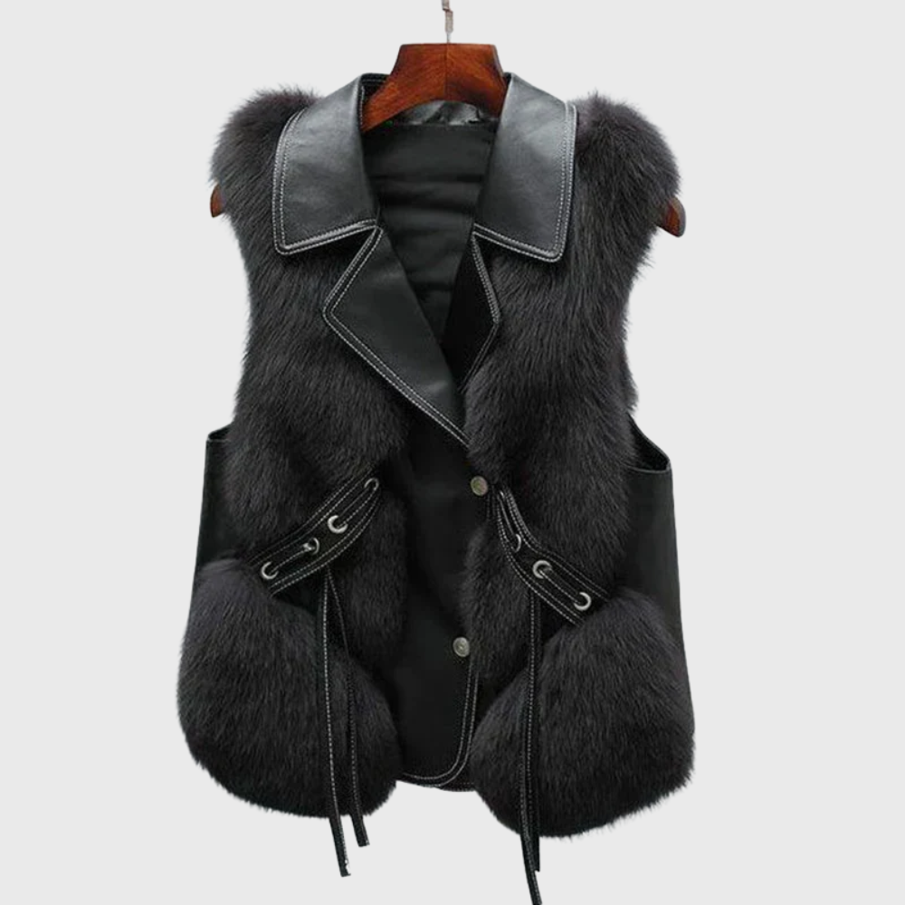 Elara™ | Leather Gilet