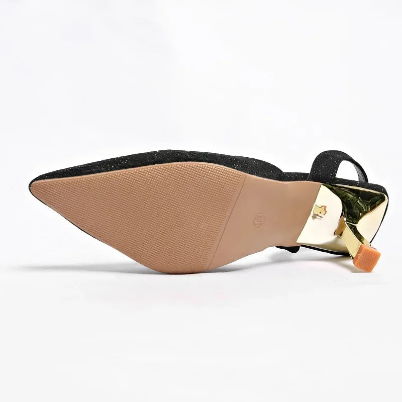Elara™ | Shimmer Slingback Heel