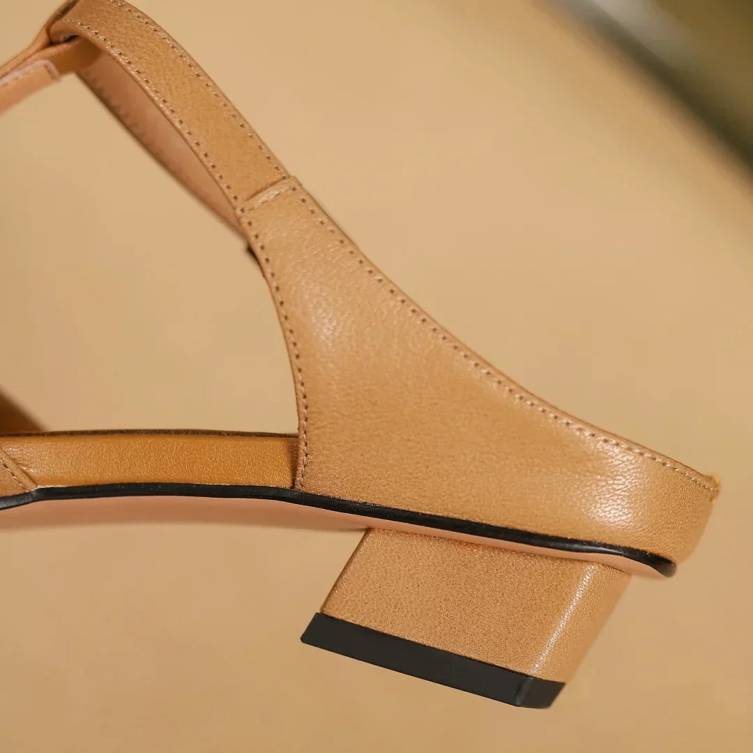 Elara™ | Woven Leather Mules