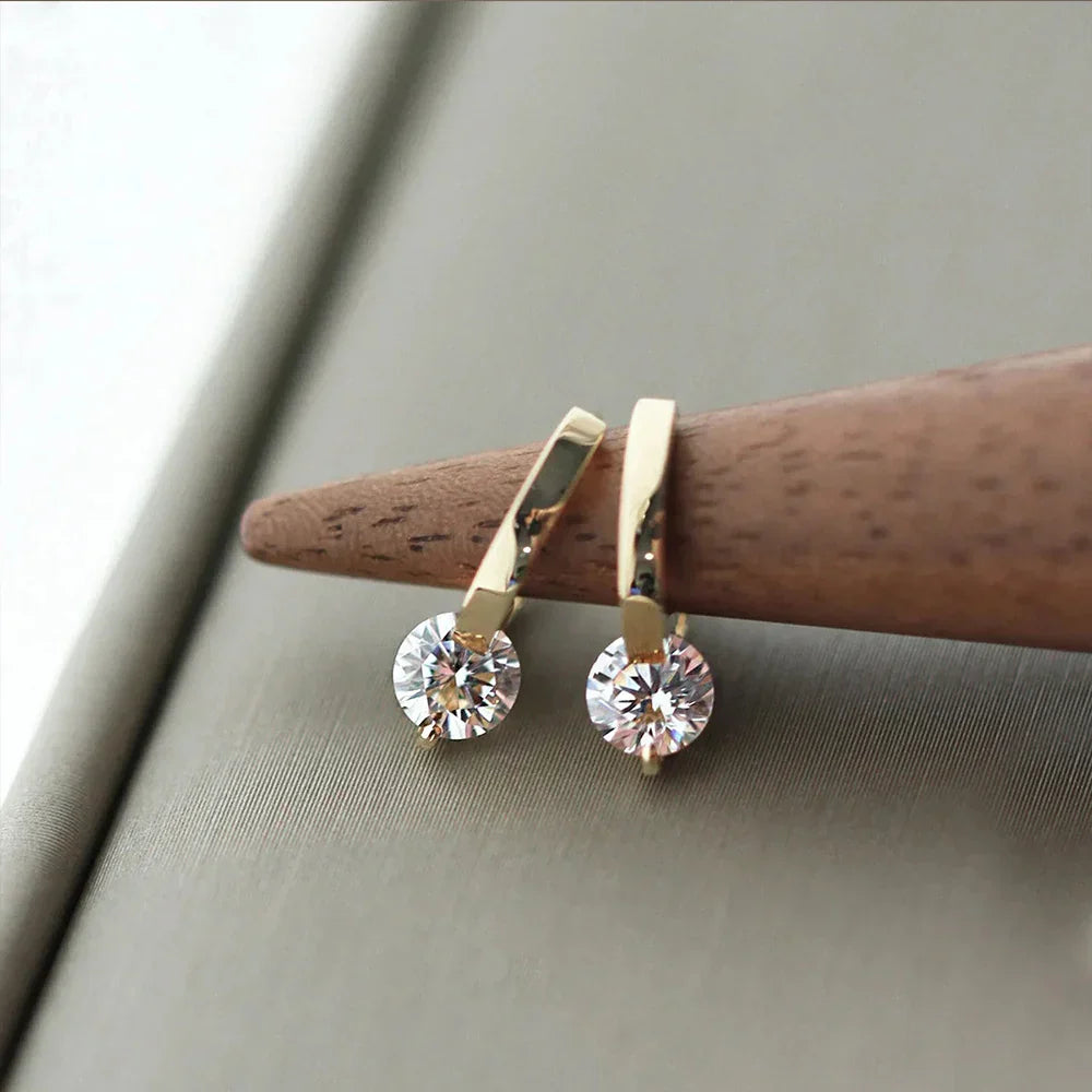 Elara™ | Gold Stud Earrings Elegant