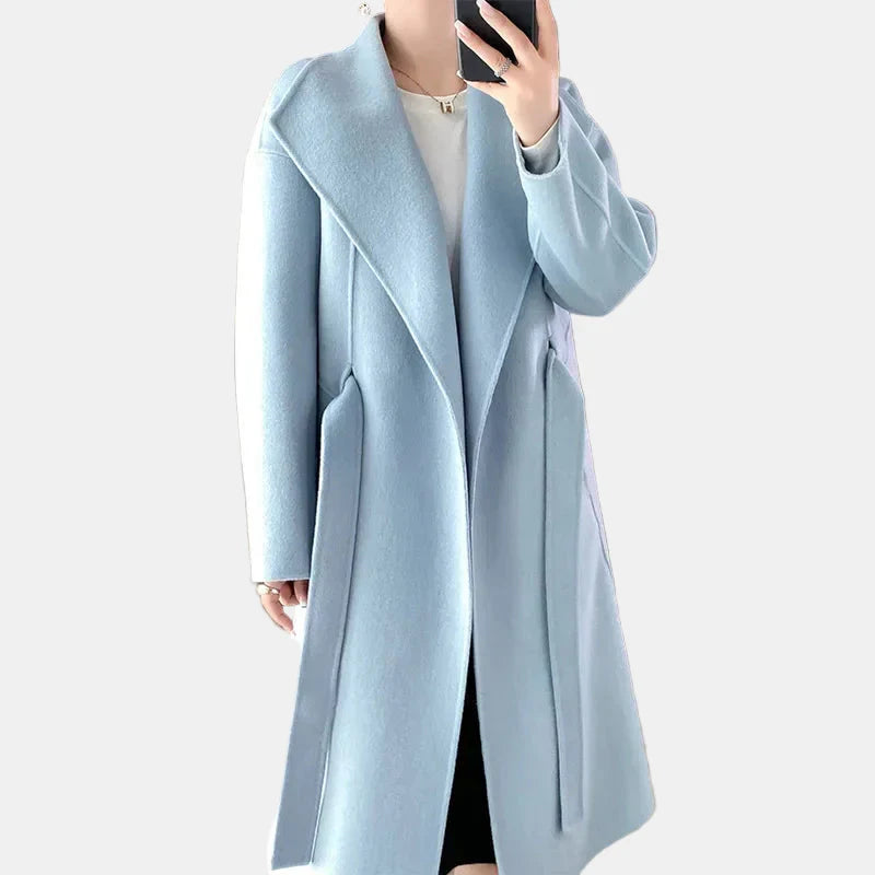 Elara™ | Belted Elegance Coat