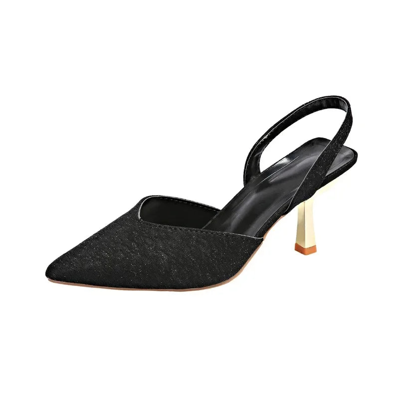 Elara™ | Shimmer Slingback Heel