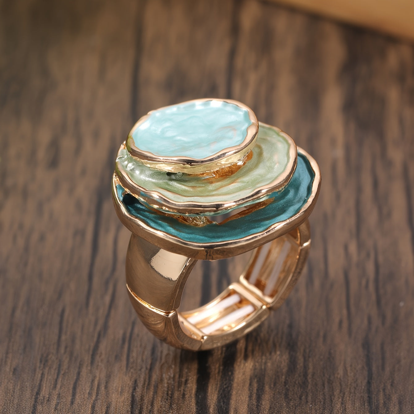 Elara™ | Boho Triple-Layer Ring