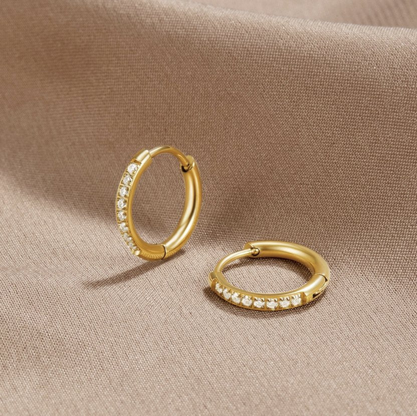 Elara™ | Tarnish-Free Hoop Earrings