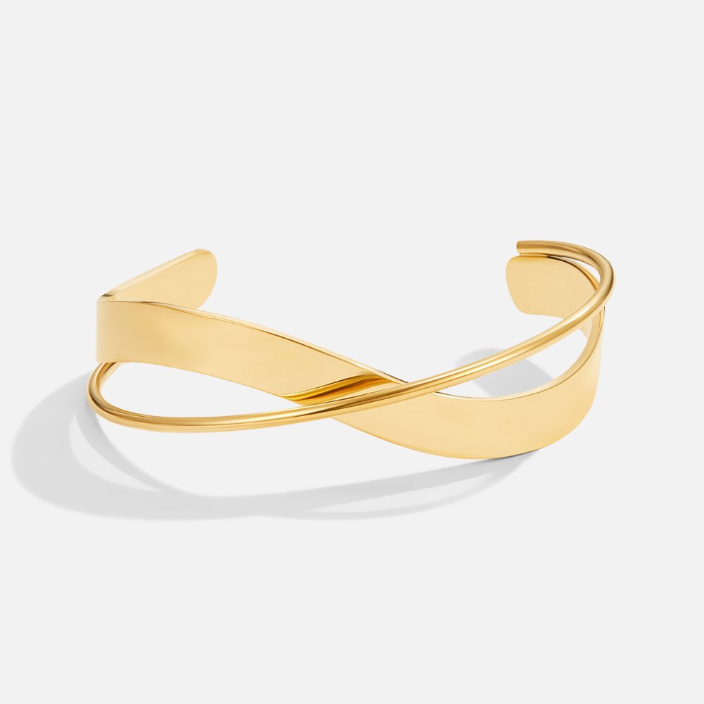Elara™ | Gold Stainless Steel Bangle