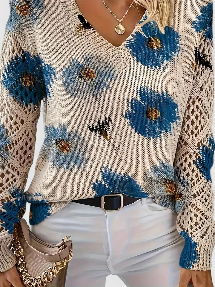 Elara™ | Floral Elegance Cardigan
