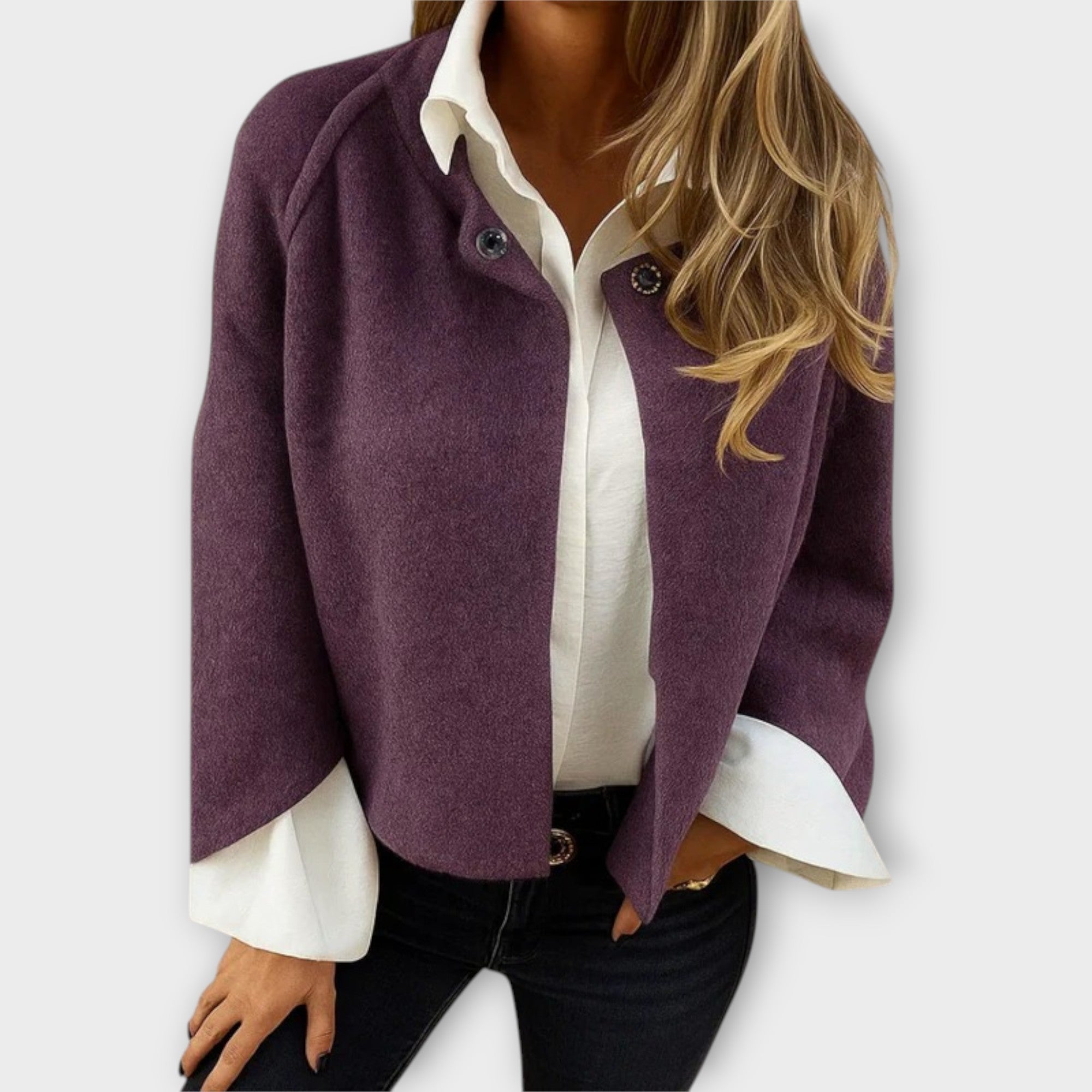 Elara™ | Cashmere-Look Short Jacket