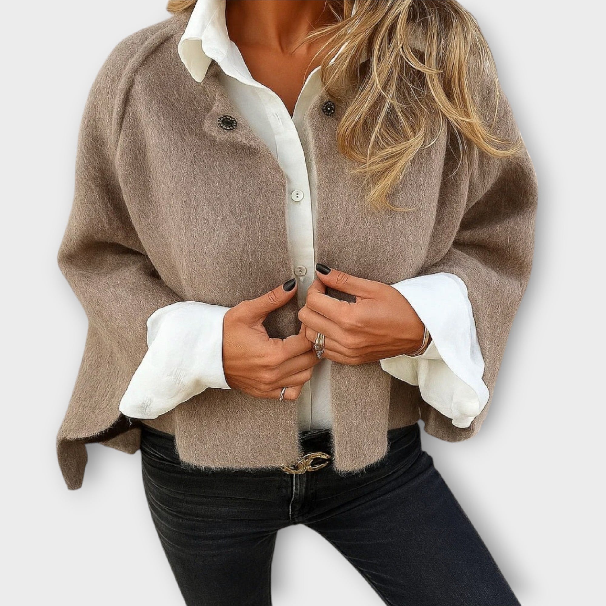 Elara™ | Cashmere-Look Short Jacket